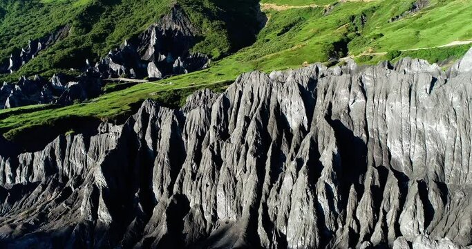 Bamei Stone Forest is China's only plateau stone forest landscape, an impressive and unique geological park called Moshi Park (Stone Forest). Located at Garze Qiang, Sichuan Province of China.