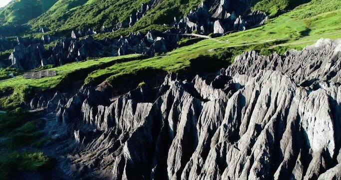 Bamei Stone Forest is China's only plateau stone forest landscape, an impressive and unique geological park called Moshi Park (Stone Forest). Located at Garze Qiang, Sichuan Province of China.