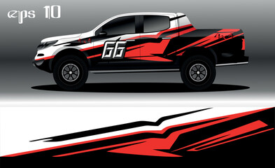 abstract background design for car wrap of 4x4 truck, rally, van, suv and other cars