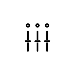 Mixer audio icon vector logo design template