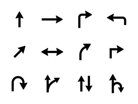 Arrows set vector collection. Arrow icon. Arrow. Cursor simple arrows. on a white background vector illustration