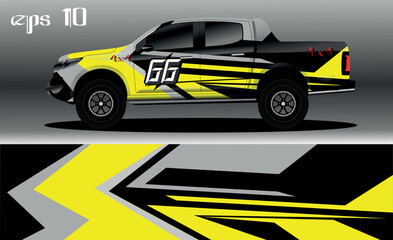 abstract background design for car wrap of 4x4 truck, rally, van, suv and other cars