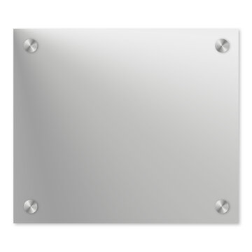 illustrazione di targa semitrasparente su sfondo trasparente