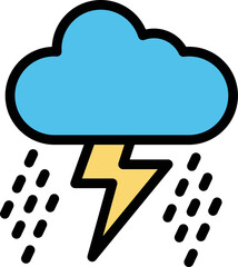 Storm Vector Icon Design Illustration