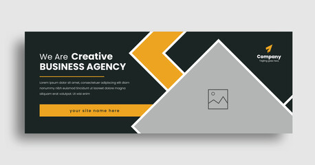 Digital marketing agency and business social media facebook cover template