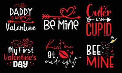 Valentines Typography t shirt Design