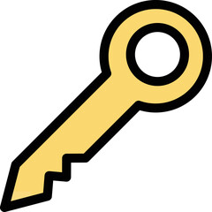 Key Vector Icon Design Illustration