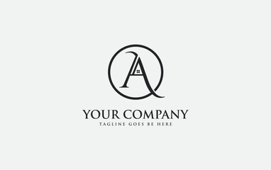 House logo icon letter A and modern window symbol vector. Real estate monogram letter A