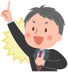 トップを目指す学生の男の子