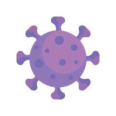 covid19 virus particle purple