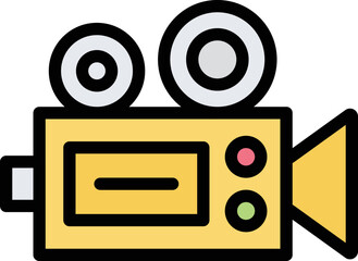 Video camera Vector Icon Design Illustration