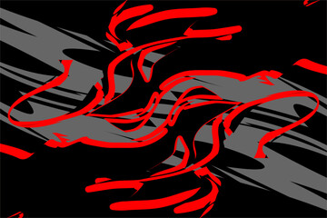 design vector background racing with a unique line pattern with a blend of red and dark gray on a black background