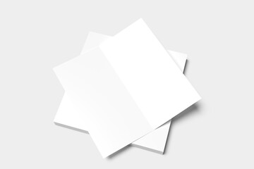 DL Bifold Brochure Blank Mockup