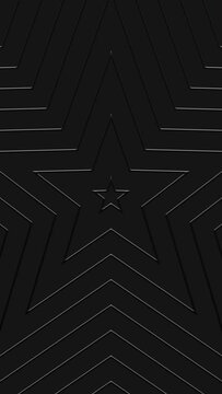 Star loop animation on black background
