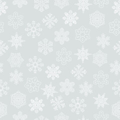 Snowflake pattern. Snow. Cold colors
