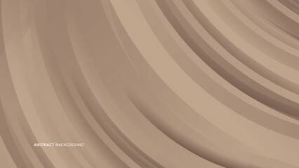 Elegant pastel light brown abstract background combined with transparent object and simple gradient.
