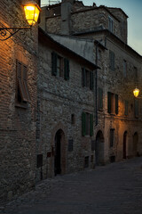 Fototapeta na wymiar Medieval Street in Suvereto, Tuscany, Italy