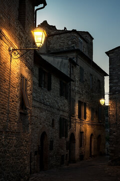 Medieval Street in Suvereto, Tuscany, Italy	

