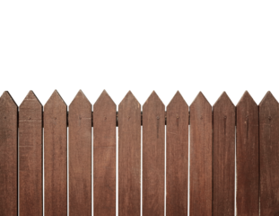 Brown wooden fence panel