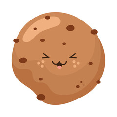 sweet cookie kawaii character
