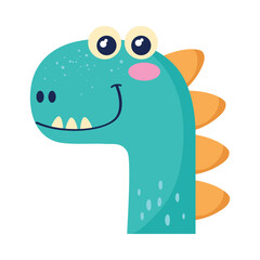 cute green dinosaur