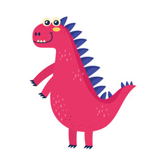 cute red dinosaur