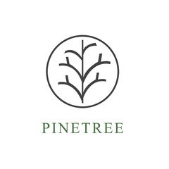 Universal creative pine tree logo vector sign logo vector illustration template vector