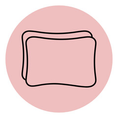 pillows and bolsters icon