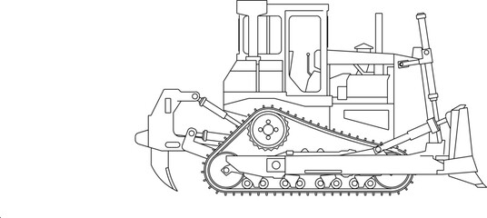 tractor isolated on white background