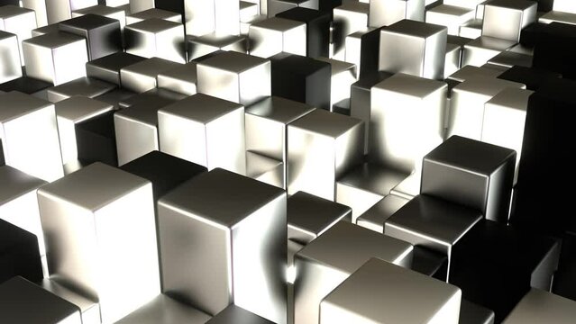 W&uuml;rfel, Balken, Box, Quadratisch, Geometrie, Anordung, 3D, dynamisch, Quader, metall, mosaik, Architektur, schwarz, wei&szlig;