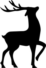 deer, doe, silhouette, hunt, hunter, animal, nature, moose, horn