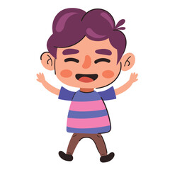 happy little kid boy