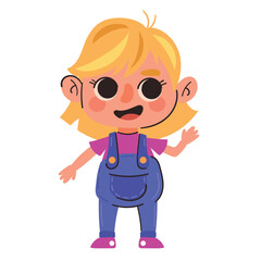 little blond girl kid