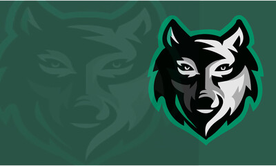 wolf head vector