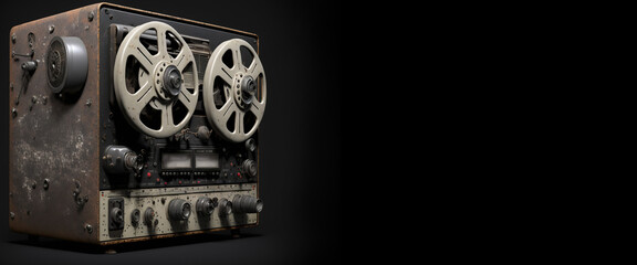 Fototapeta premium banner registratore vintage