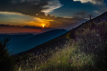 Puesta de sol maravillosa