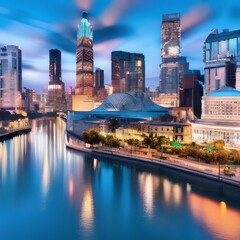 Fototapeta premium Foreign Cityscape That Inspires Wanderlust k realistic highly detailed