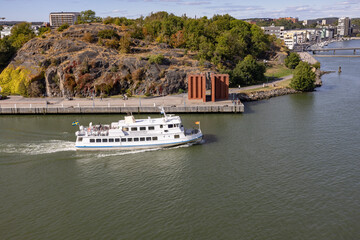City ferry in Gothenburg harbour, Sweden, Europe