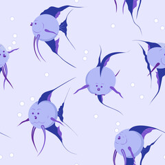 seamless pattern with fishes