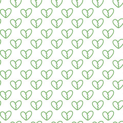 seamless pattern with broken hearts