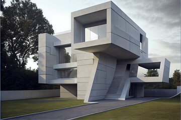 Concept architecture of a contemporary home generative art