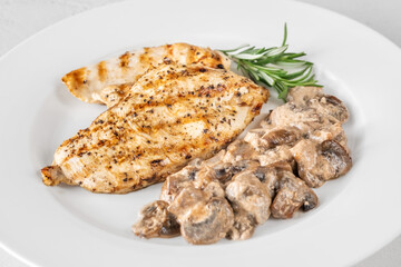 Creamy Garlic Mushroom Chicken