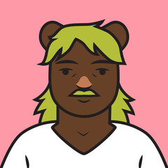 Mateo cool stylish millennial cat character avatar icon