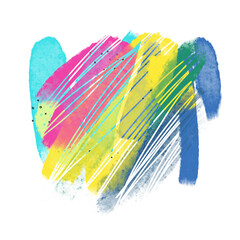 Fototapeta premium Watercolour background hand drawn. Watercolor stain on white background isolated. Illusration for web design, banners, cards.