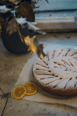 apple pie on window-still