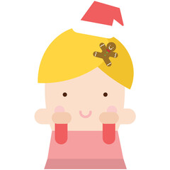 a girl waiting for Christmas
