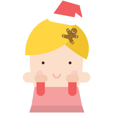 a girl waiting for Christmas
