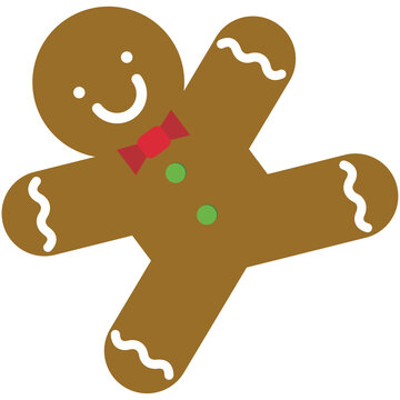 Christmas Ginger Cookies in the Shape of a Man-shaped ginger cookies
