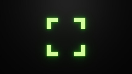 Obraz premium glowing sign