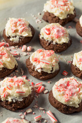 Homemade Peppermint Candycane Chocolate Cookies